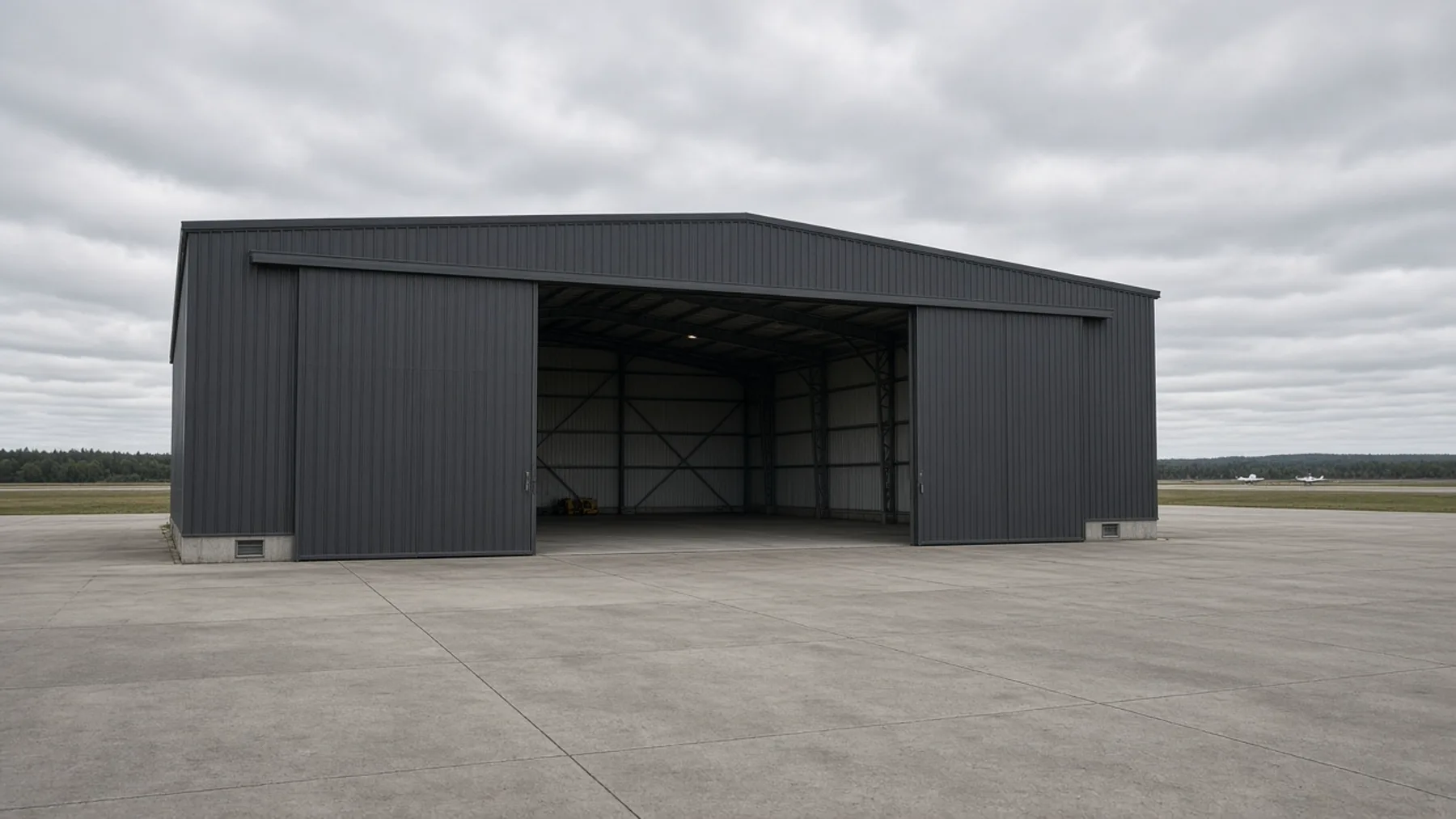 Aerospace hangar — reference environment for aerial systems development